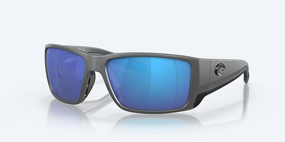 NEW COSTA DEL MAR unisex blackfin pro rectangular sunglasses in matte gray blue